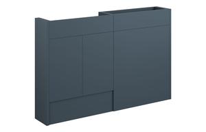 Eden 1236mm Slim Basin & WC Unit Pack - Matt Arley Blue (Oak Cab)